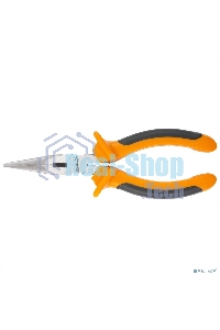 Длинногубцы Sparta Comfort, 160 мм, прямые шлифованные, двухкомпонентные рукоятки