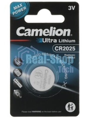 Элемент питания литиевый Camelion CR CR2025 BL-1 (блист.1шт)