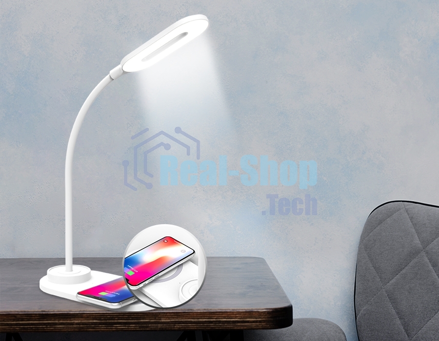 Светодиодная настольная лампа Ambrella light DE588 WH белый LED 3000-6400K 3W