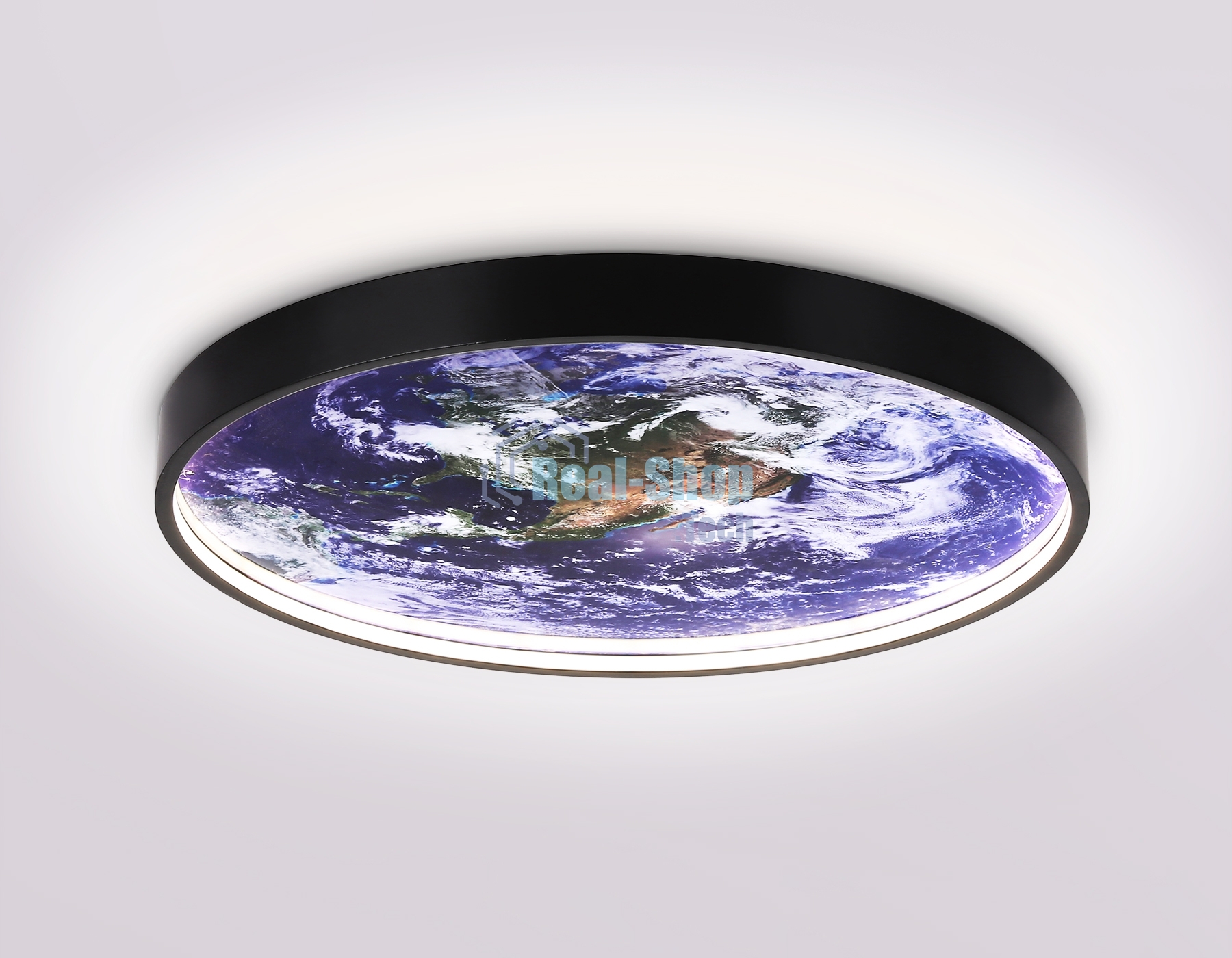 Настенно-потолочный светодиодный светильник Ambrella light FW11132 BK черный 18W LED 3000-6400K D300*38