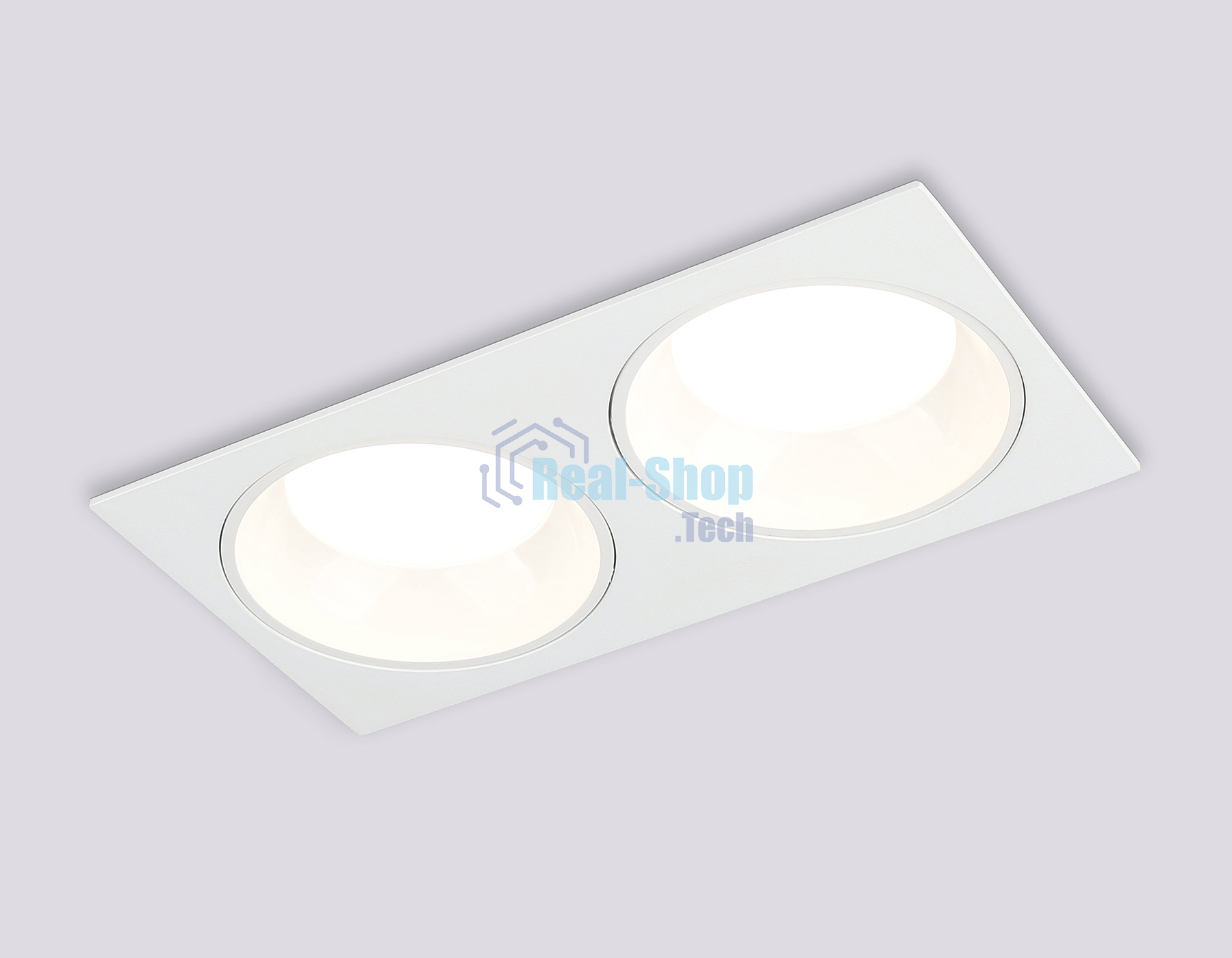 Светильник Ambrella light TN52343/2 SWH/GWH белый песок/белый глянец GX53 max 12W 220*115*25