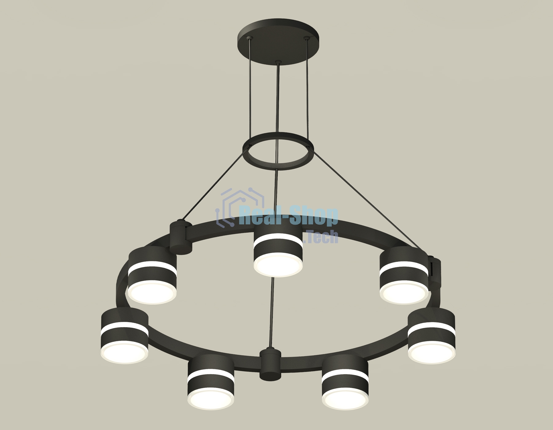Светильник Ambrella light XR92051602/7 SBK/FR черный песок/белый матовый GX53 (A9205, C9238, N8445)