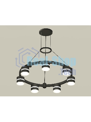 Светильник Ambrella light XR92051602/7 SBK/FR черный песок/белый матовый GX53 (A9205, C9238, N8445)