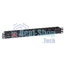 Блок розеток горизонтальный ExeGate ServerPro PDU-19H607 Al-6S-C14-SW-SPD1, 19