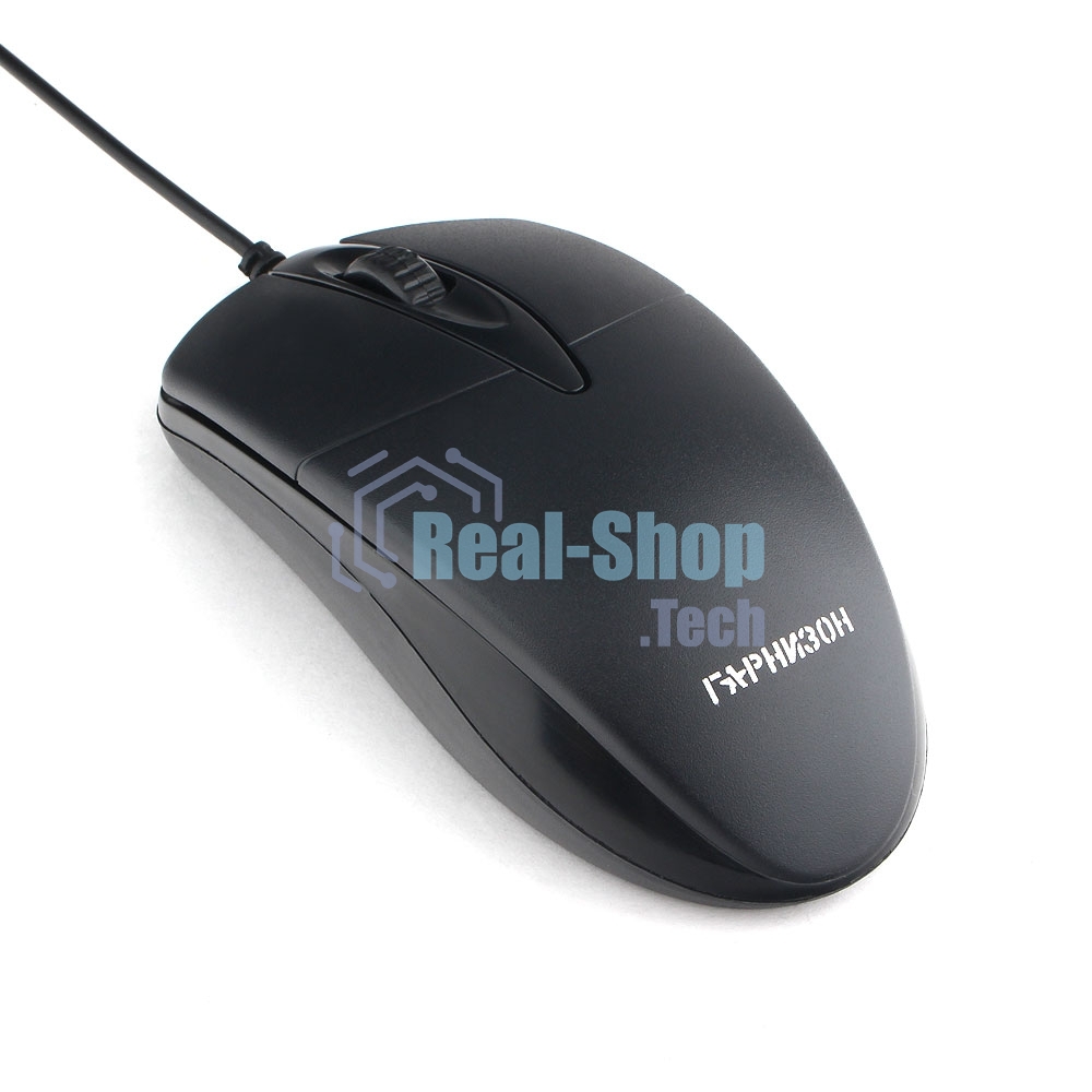 Мышь проводная Гарнизон GM-220XL черный, 1000 dpi, USB, кнопки - 3