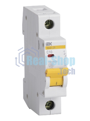 Выключатель автоматический модульный 1п C 10А 4.5кА ВА47-29 ИЭК MVA20-1-010-C