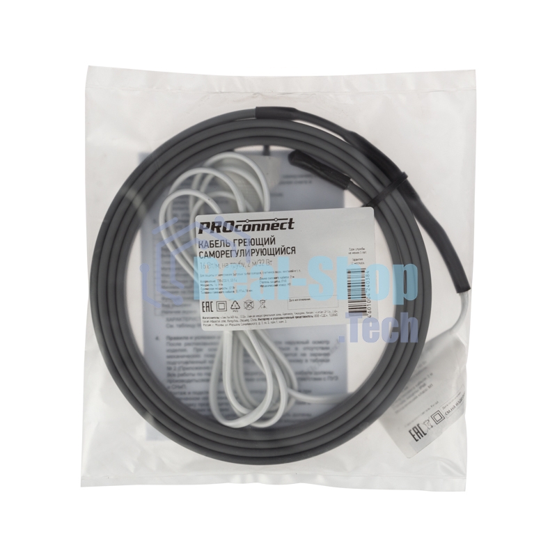 Кабель греющий саморегулирующийся PROconnect 16 Вт/м, на трубу, 2 м/32 Вт