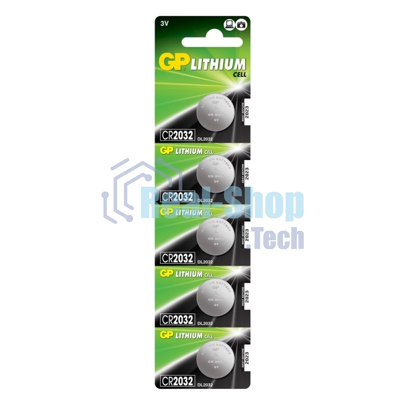 Элементы питания GP Lithium CR2032 (5шт)