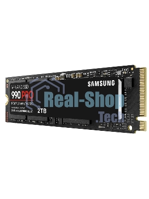 Накопитель SSD Samsung 990 PRO, 2000Gb, PCIe 4.0 x4, M.2 2280, NVMe, R/W 7450/6900, с радиатором