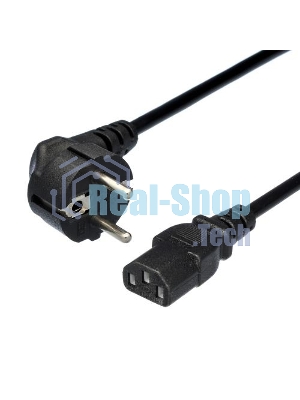 Кабель питания GoPower евровилка CEE 7/7-C13 1.2м ПВХ 0.75мм черный (1/10/200)