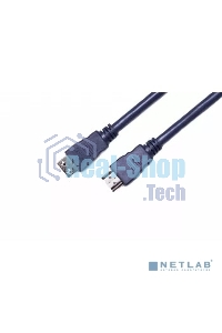 Кабель HDMI CP-HM-HM-1.8M Wize, 1.8 м, v.2.0, K-Lock, soft cable, 19M/19M, позол.разъемы, экран, темно-серый, пакет