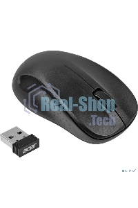 Мышь беспроводная Acer OMR302 черный, 1200 dpi, радиоканал, USB, кнопки - 3