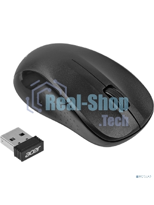 Мышь беспроводная Acer OMR302 черный, 1200 dpi, радиоканал, USB, кнопки - 3