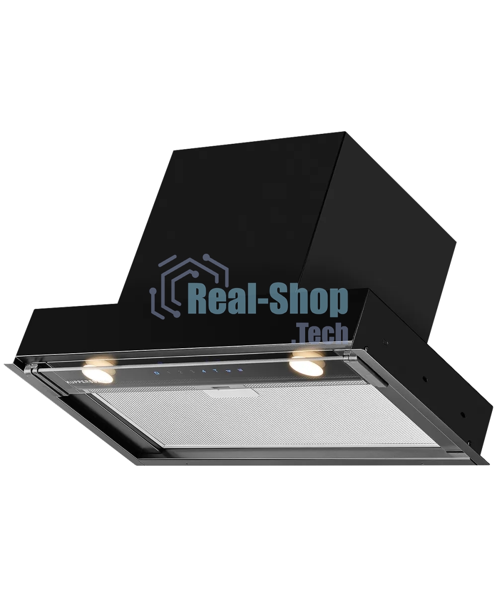 Вытяжка встраиваемая Kuppersberg Nancy 60 черный, 60 см, 850 куб. м/ч, 42 дБ