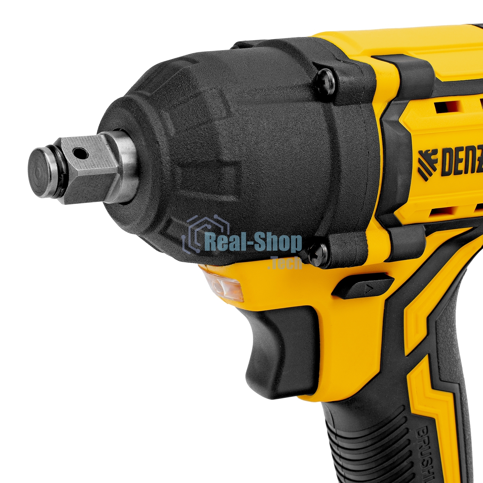 Гайковерт ударный аккумуляторный бесщет. Denzel CIWH-BL-20-500, Li-Ion, 20 В