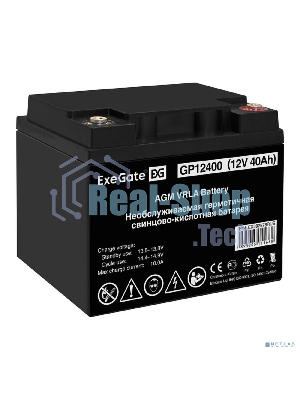 Аккумуляторная батарея ExeGate GP12400 (12V 40Ah, под болт М6)
