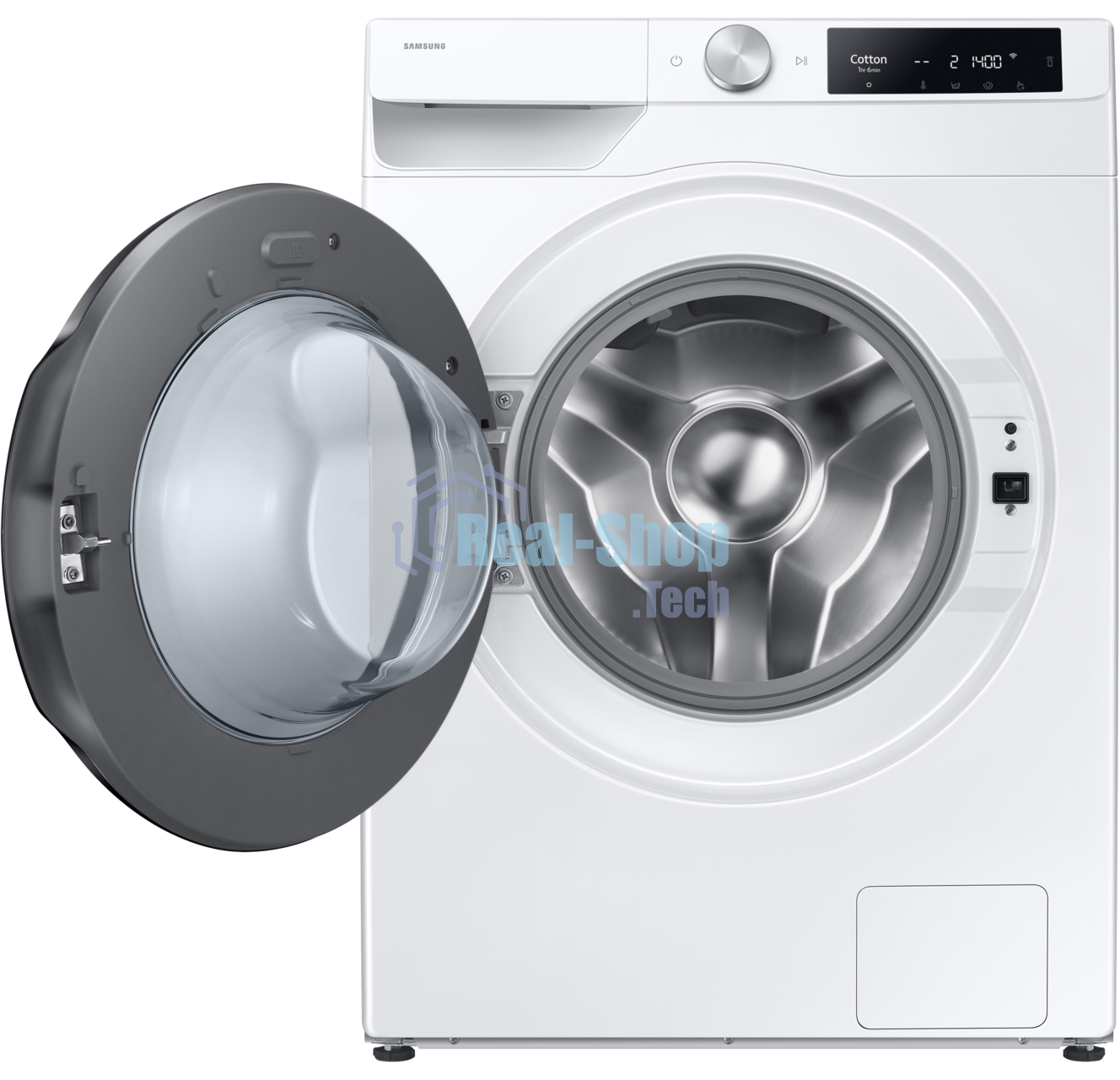 Стирально-сушильная машина Samsung WD11DG6B85BELP белый, загрузка фронтальная 11 кг, 1400 об/мин, класс: A