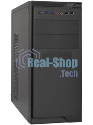 Компьютерный корпус Minitower ExeGate MA-372UX Black, mATX UN350, 120мм 2*USB+2*USB3.0, Audio