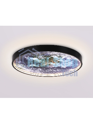 Настенно-потолочный светодиодный светильник Ambrella light FW11132 BK черный 18W LED 3000-6400K D300*38
