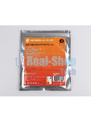 Светодиодная лента Ambrella light GS4651 COB 320Led/ 10W m/ 24V IP20 3000K/ 5000*8*1.54mm (2 конт.)