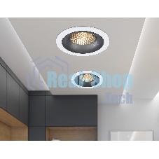 Светильник встраиваемый Ambrella light TN102722 WH/BK белый/черный GU5.3 92*92*23