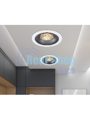 Светильник встраиваемый Ambrella light TN102722 WH/BK белый/черный GU5.3 92*92*23