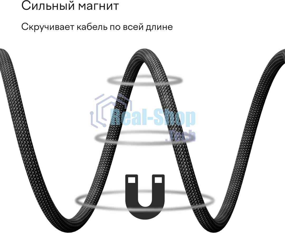 Кабель Magssory CBL001 USB Type-C (m)-USB Type-C (m) 1.2м черный коробка (упак.:1шт)