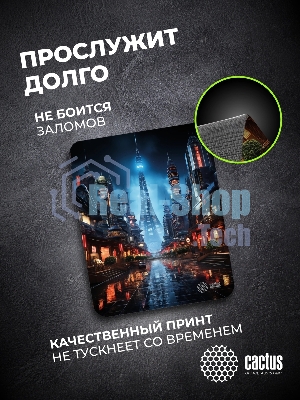 Коврик для мыши Cactus City 300x250x3мм (CS-MPC-D05M)