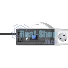 Сетевой фильтр Pilot PRO USB 3 м, 6 розеток, серый, коробка