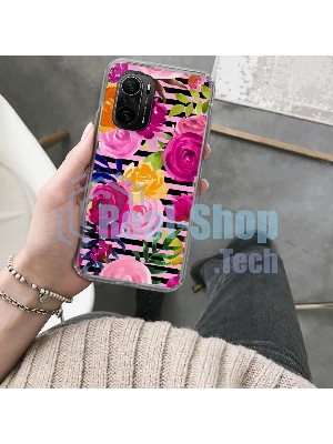 Чехол (клип-кейс) Gresso Air, для Xiaomi Poco F3, прозрачный/рисунок gr17aaae9710