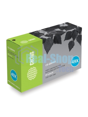 Картридж лазерный Cactus CS-Q5949X черный (6000 стр.) для HP 1320/3390/3392