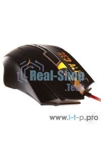 Мышь проводная Qumo Dragon War Red Alert черный, 2400 dpi, USB, кнопки - 7