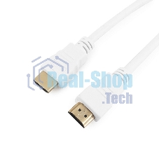 Кабель Cablexpert HDMI CC-HDMI4-W-10, 19M/19M, v2.0, медь, позол.разъемы, экран, 3 м, белый, пакет