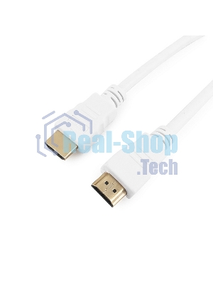 Кабель Cablexpert HDMI CC-HDMI4-W-10, 19M/19M, v2.0, медь, позол.разъемы, экран, 3 м, белый, пакет