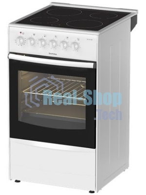 Плита электрическая Darina B 3607 W белый/черный, конфорок 4 шт, духовка 50 л, 50 см x 85 см x 56 см