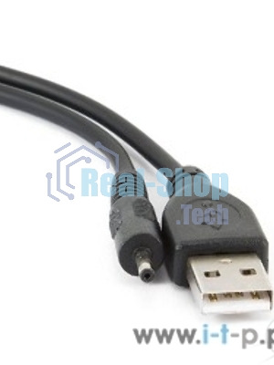 Кабель Gembird/Cablexpert AM/DC 2,5мм 5V 2A (для планшетов Android), 0.7м, экран, черный, пакет
