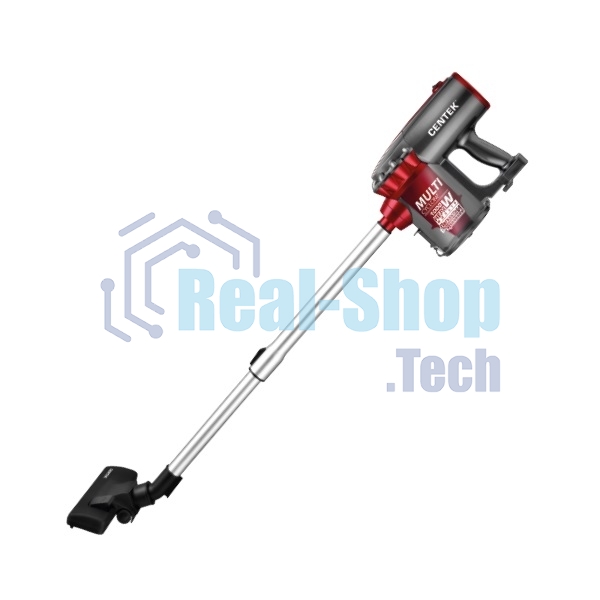 Пылесос вертикальный Centek CT-2561 красный/черный, питание от сети, 150 Вт, уборка сухая, пылесборник 0.5 л