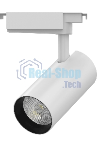 Светильник трековый цилиндр Gauss 32W 2940lm 4000K 180-220V IP20 75x216мм белый линза 36º LED