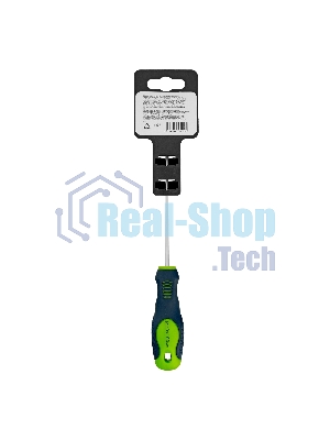 Отвертка Сибртех, PH0 х 100 мм, CrV, двухкомпонентная рукоятка