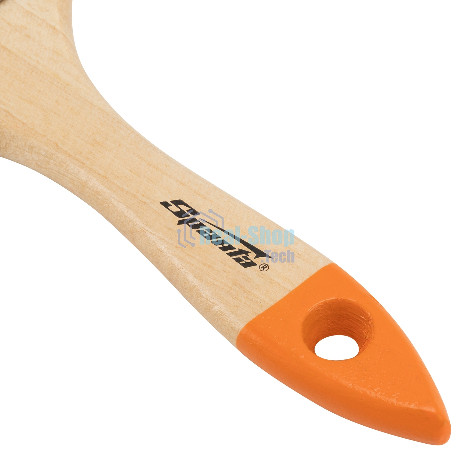 Кисть плоская Sparta 50 мм, натуральная щетина, деревянная ручка, для масляных красок, лаков