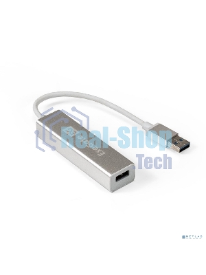 USB-концентратор ExeGate DUB-4 (кабель-адаптер USB3.0 --> 4xUSB3.0, Plug&Play, серебристый)
