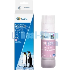 Чернила G&G GG-108LM C13T09C64A светло-пурпурный70мл для Epson Ecotank L8050/L18050