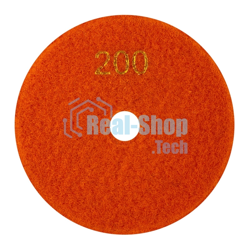 Круг алмазный KRANZ гибкий шлифовальный Черепашка 125 мм, P200, сухое/мокрое шлифование