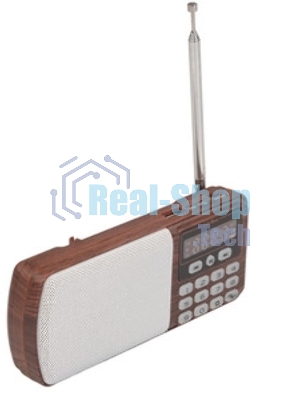 Радиоприемник цифровой PERFEO ЕГЕРЬ FM+ 70-108МГц/ MP3/ питание USB или BL5C/ коричневый (i120-BK)