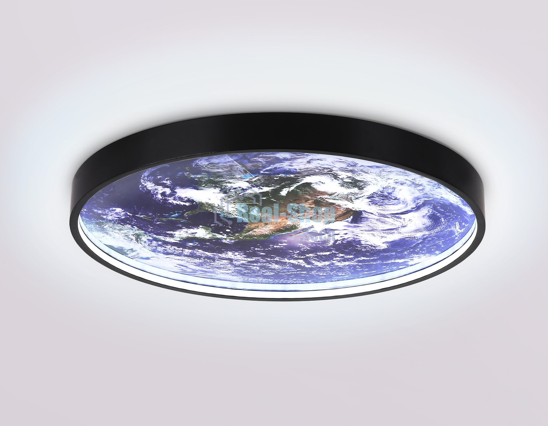 Настенно-потолочный светодиодный светильник Ambrella light FW11132 BK черный 18W LED 3000-6400K D300*38