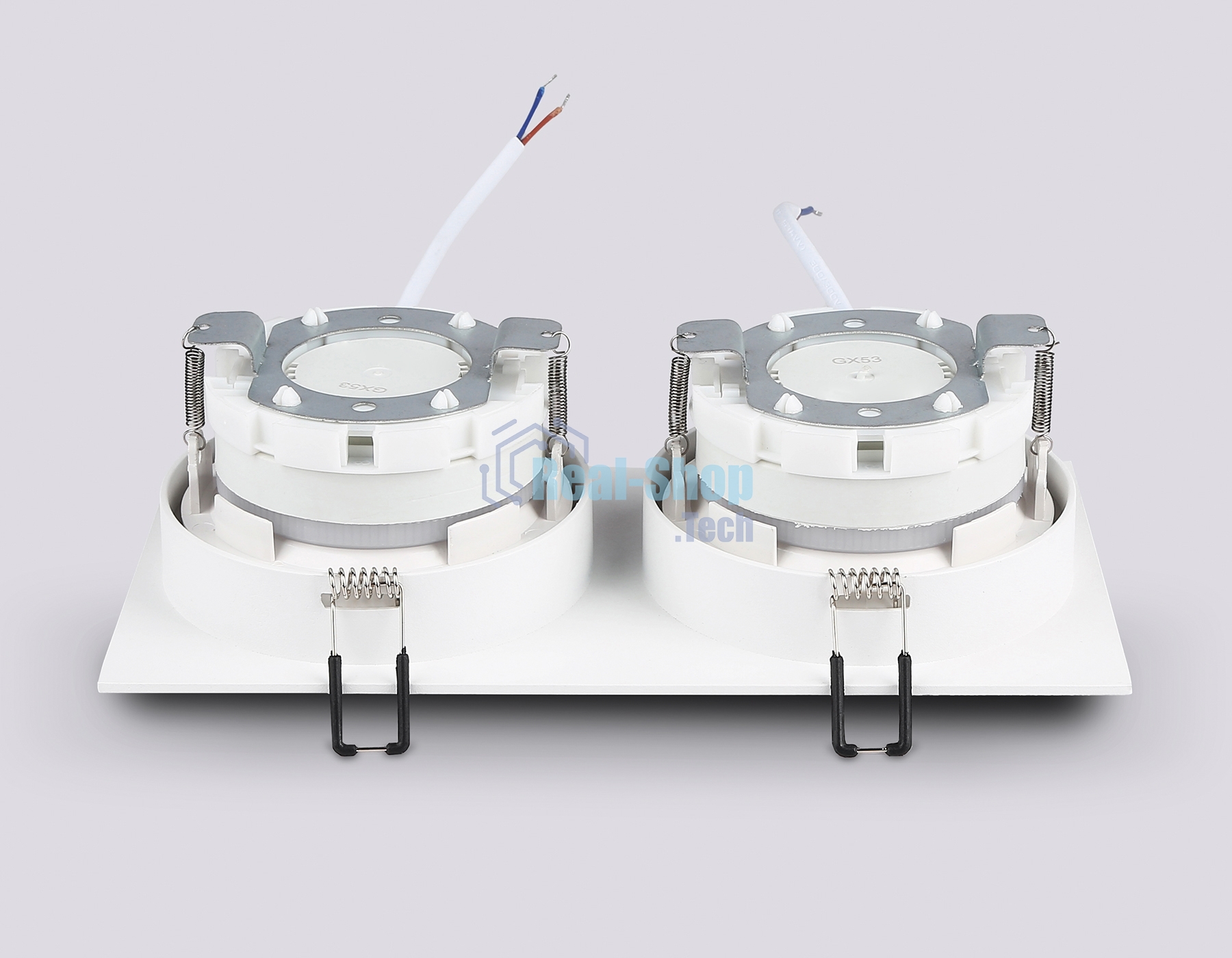 Светильник Ambrella light TN52343/2 SWH/GWH белый песок/белый глянец GX53 max 12W 220*115*25