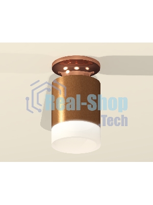 Светильник Ambrella Light XS6304153 SCF/PPG/FR кофе песок/золото розовое полированное/белый матовый MR16 GU5.3