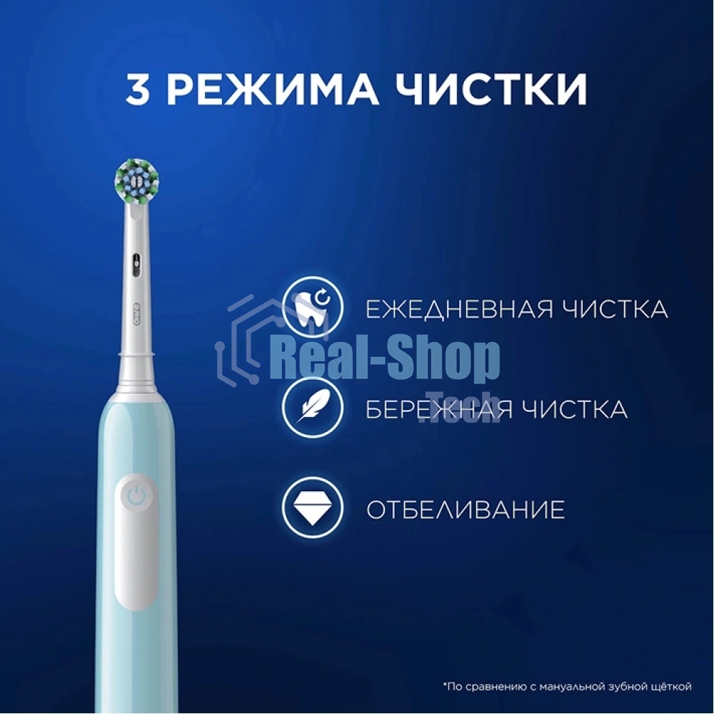 Зубная щетка электрическая Oral-B Pro 1 80870244 голубой