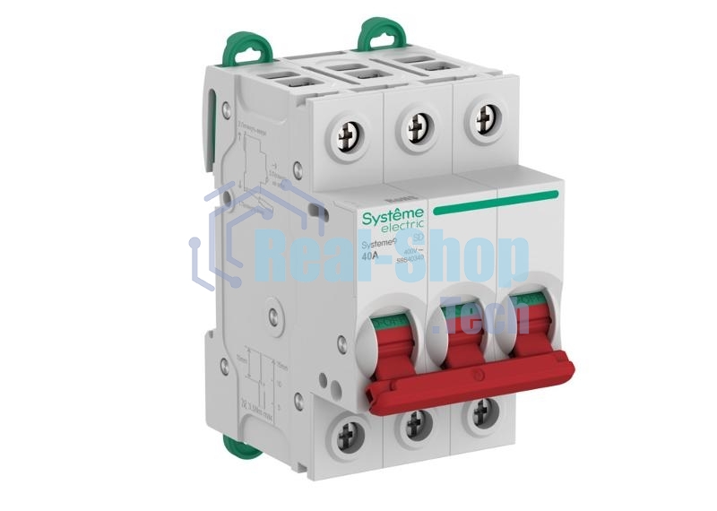 Выключатель нагрузки 3П 40A 400В Systeme9 Systeme Electric (кратно 1)