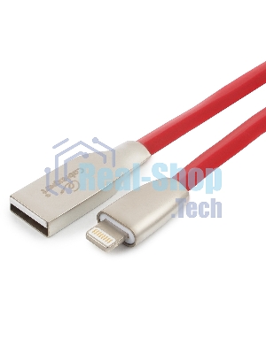Кабель Cablexpert для Apple CC-G-APUSB01R-1M, AM/Lightning, серия Gold, длина 1м, красный, блистер